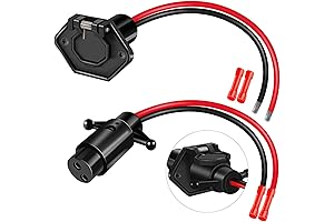 12V 8 Gauge 2 Wires Trolling Motor Plugs and Receptacle Kit