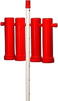 RentACoop 4-Tube Chicken Treat Dispenser Large - Enrichment Feeder for Small & Large Treats, Indoor/Outdoor Post, Poultry Stress Relief