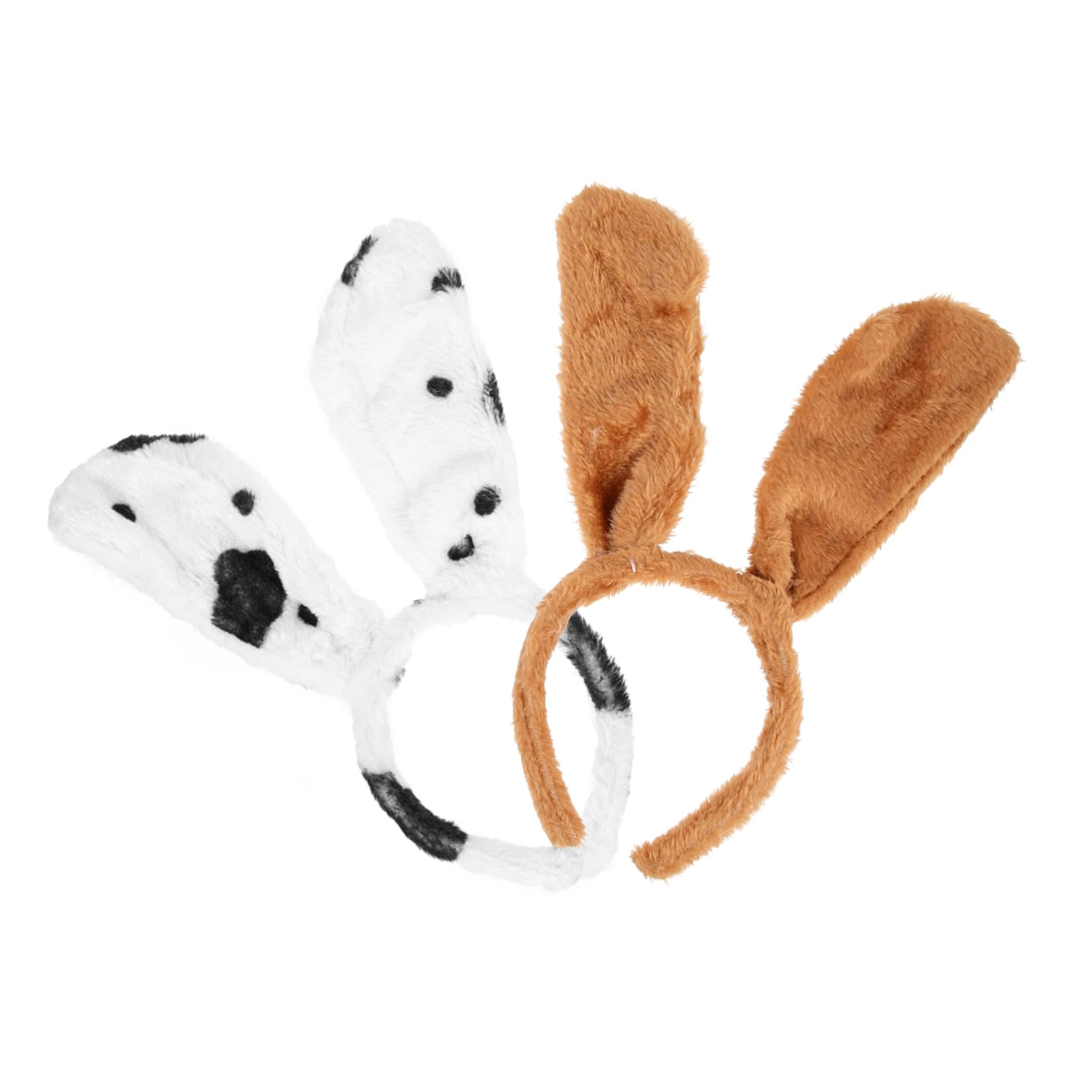 DEARMAMY 2Pcs Animal Ear Headbands for Cosplay Festival Headdress Puppy Ears Costume Accessories Comfortable Practical Hair Fixing for Dress Up Parties