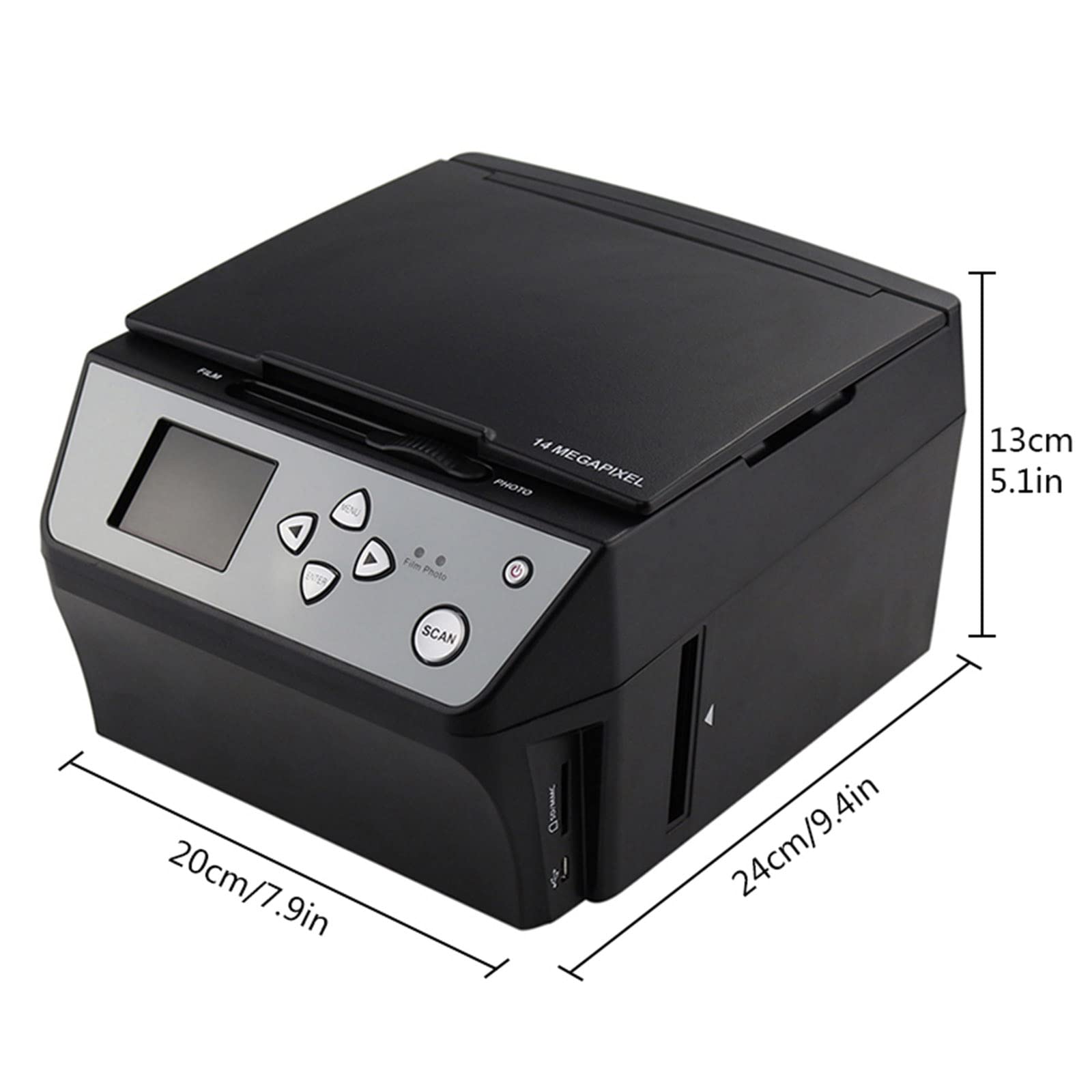 Scanner De Films Et Diapositives 22 MP, Scanner De Films Haute Résolution, Convertit Les Diapositives/négatifs 35 Mm 135 110 126 en Photos Numériques JPG, Alimenté par USB
