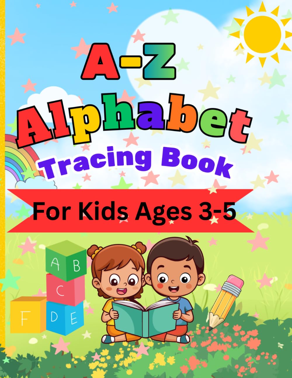 A-Z Alphabet Tracing Book for Kids Ages 3-5: Learn to Write Capital & Lowercase Letters | Word Tracing Practice | Fun Coloring Pictures | Preschool & Kindergarten Workbook