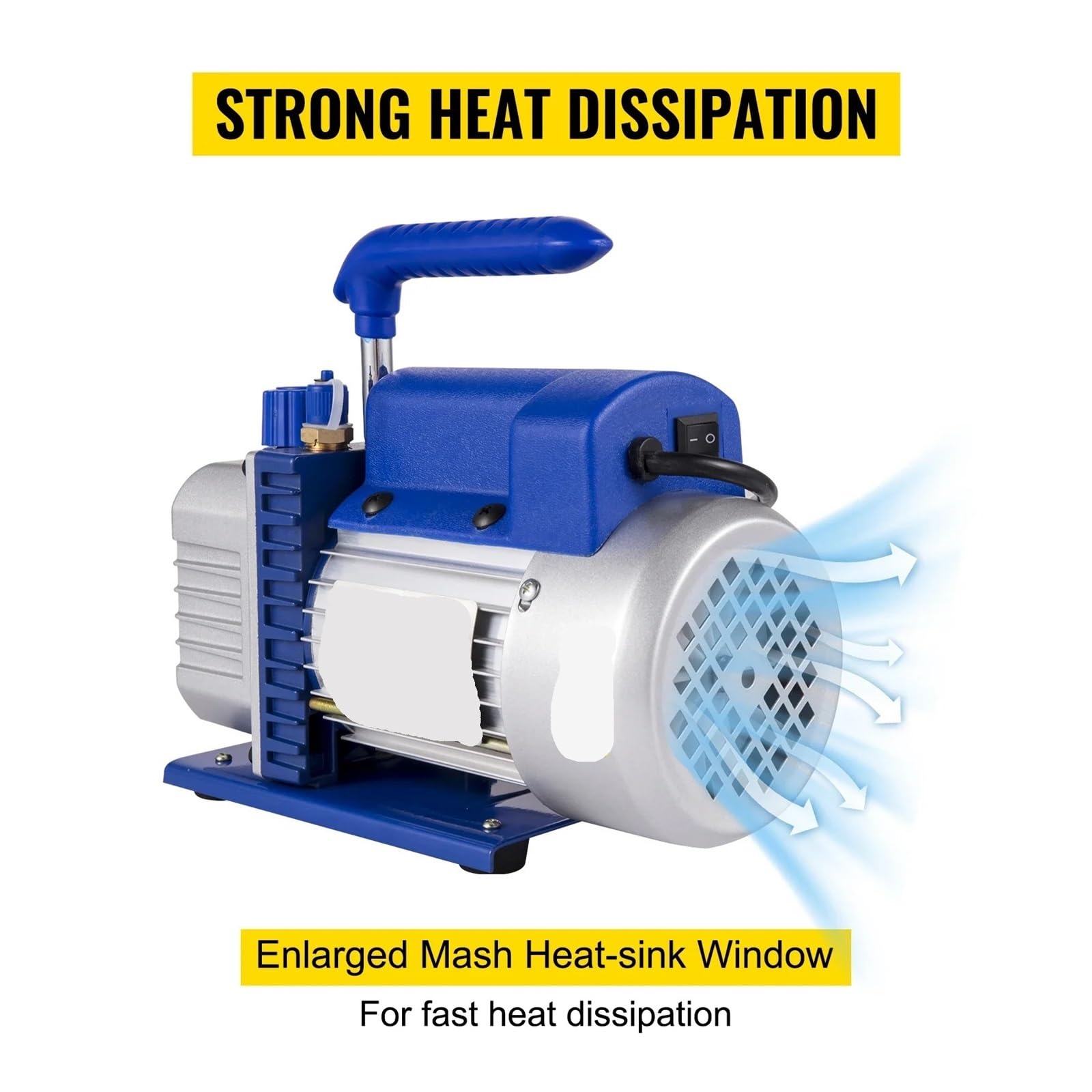 AC-Kältemittel-Vakuumpumpe mit Manometern | HVAC-Kälte-Vakuumverpackungs-Klimaanlage(3CFM 1/4HP)