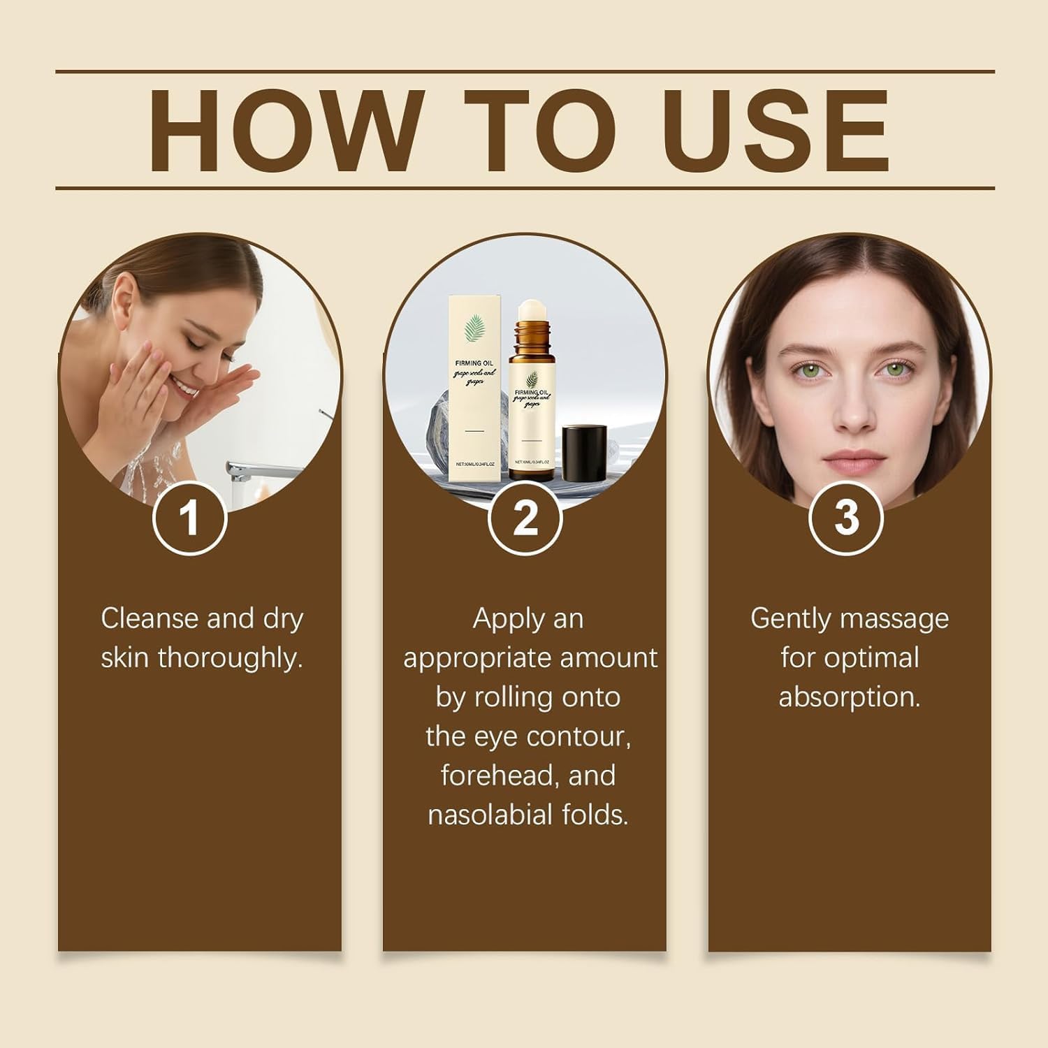 Augen-Serum für Augenringe und Tränensäcke, Anti-Falten-Express, leichte Textur, straffend, feuchtigkeitsspendend, für Damen und Herren