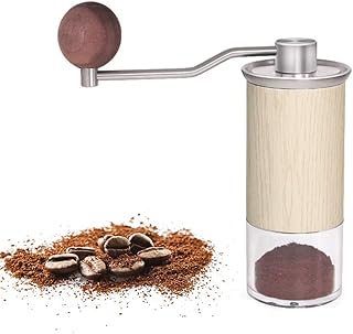 Moulin à café Manuel Portable Moulin à café à Main Réglable pour la Mouture Fine/Grossière Facile à Nettoyer Parfait pour Maison Camping