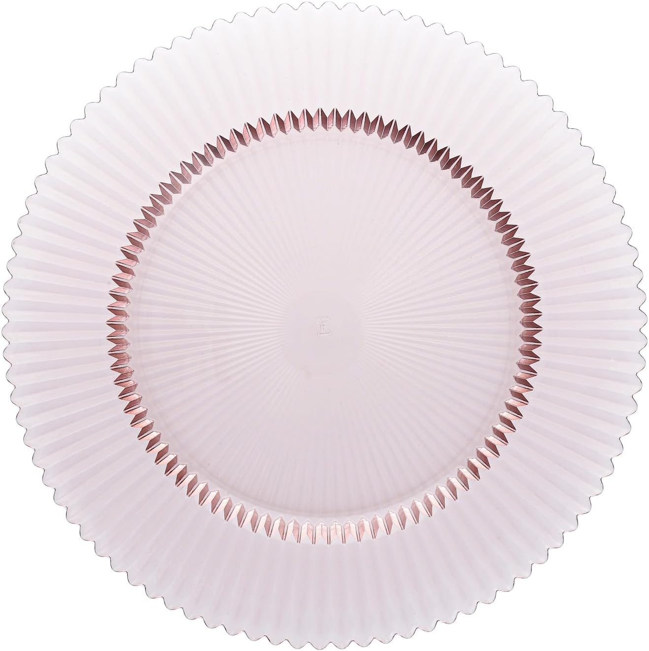 Fortessa Archie Glass, 12.8" Charger Plate (Set of 4), Pink