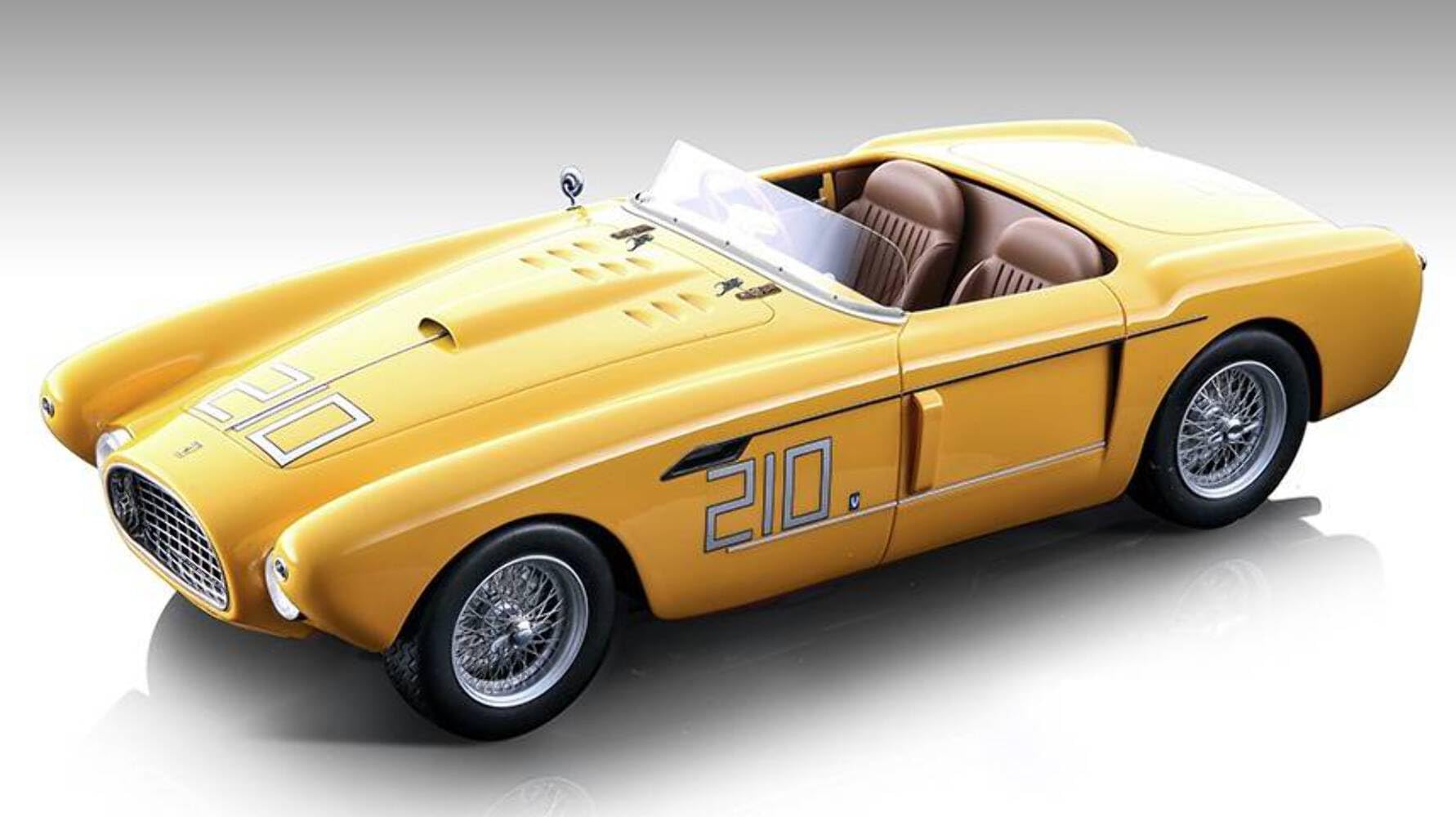 Tecnomodel MODELLINO IN SCALA COMPATIBILE CON FERRARI 340 MEXICO SPYDER N.210 WATKINS GLEN 1955 PRESTON GRAY 1:18 TMD18212C