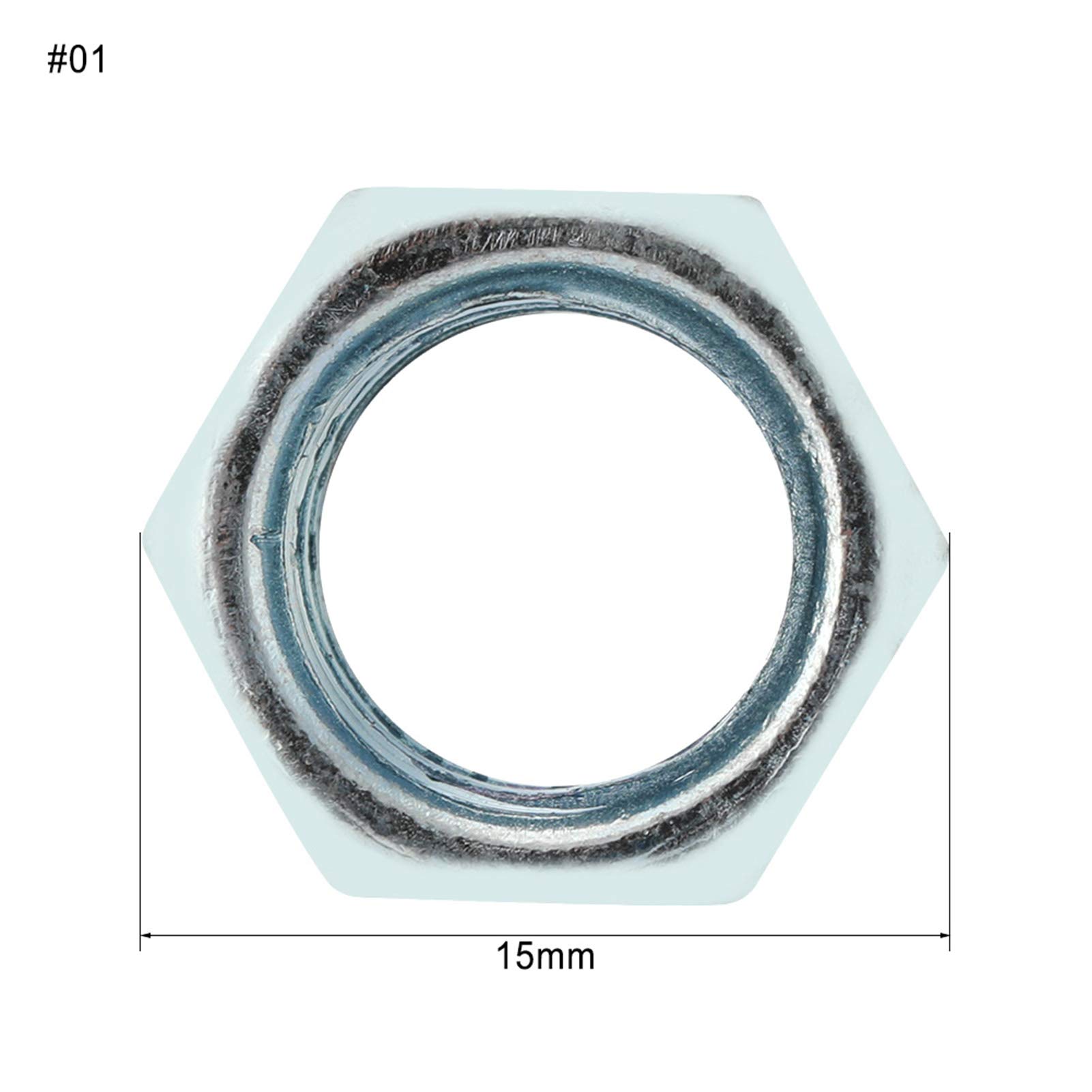 Cocoarm 5pcs Dadi Esagonali M12x40 in Acciaio Al Carbonio Zincate Ad Alta Resistenza e Resistenti Alla Corrosione per Fissaggi Industriali e Edili (Di fronte a 15)