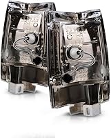 Vista 2 de Para Nissan Luz de Marcador Lateral de Camioneta 1995 1996 1997 Lado del Conductor y del Pasajero Par Borde Cromado NI2550107 NI2551107