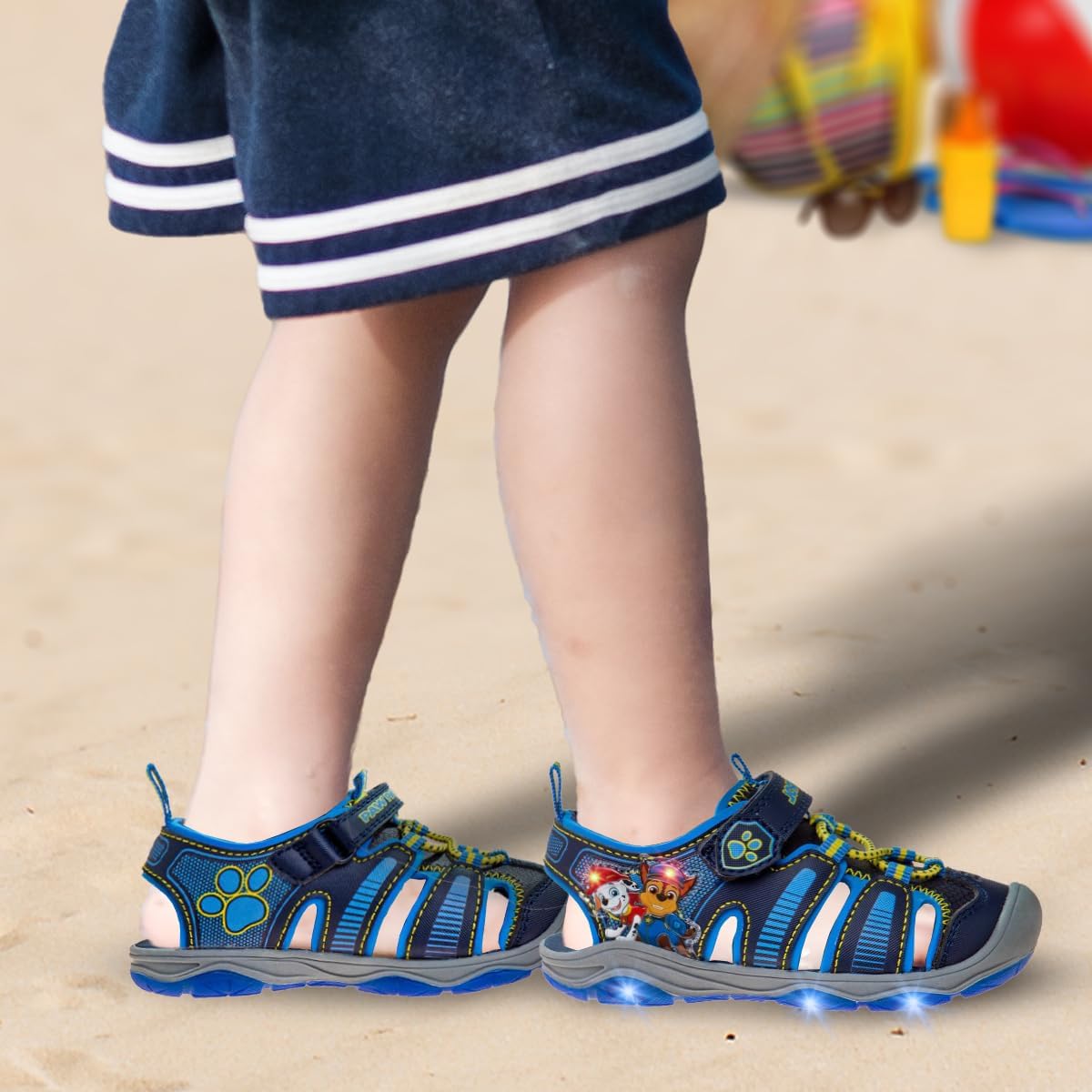 Paw Patrol Sandals LED Light Up Chase Marshall Water Shoes (Toddler/Little Kid) - Image 2