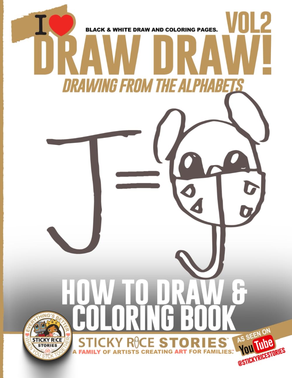 How to Draw from the Alphabets. Draw Draw Vol 2. Draw and color along with the videos.