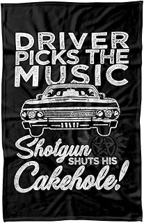 LOGOVISION Supernatural Driver Picks Music Fleece Blanket 36