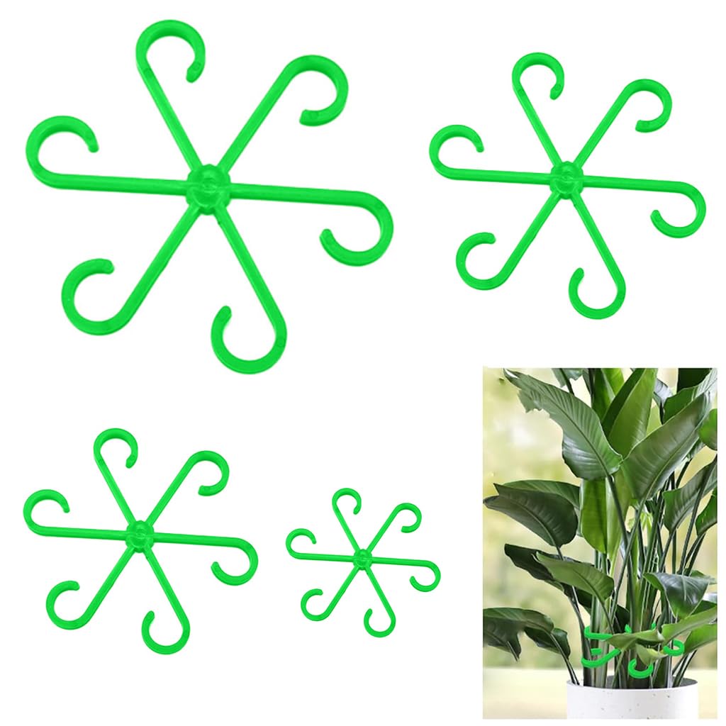 HASTHIP® 4 Pack Plant Climbers Stem Holders - 6-Claw Plastic Plant Stem Supports - Gardening Plant Supports Rings - Plant Support Clips for Climbers - Stem Supports Climbing House - Plant Accessories (B0D5DBN2D2) Amazon Price History, Amazon Price Tracker