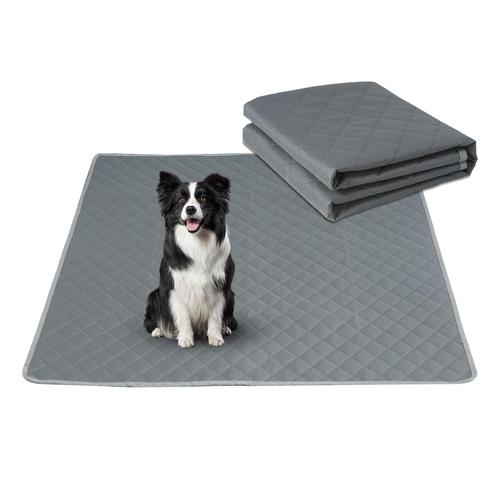 Washable Pee Pads for Dogs 34"x36" Reusable Puppy Pad Pet Training Pads, Waterproof Mat Non-Slip, Dog Pee Pad Whelping Pads Dog Mat-Playpen,Crate,Sofo