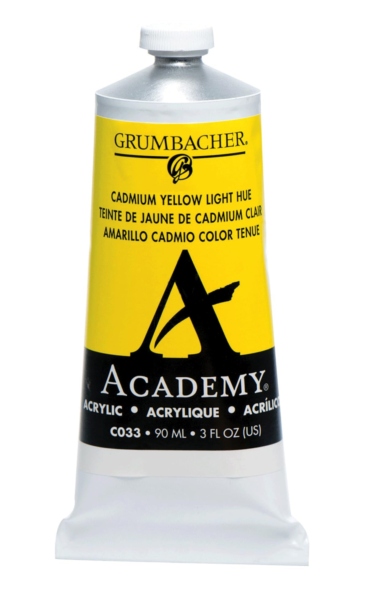 Grumbacher Academy Acrylic Paint 90ml 3 oz Metal Tube Cadmium Yellow Light Hue-image-43
