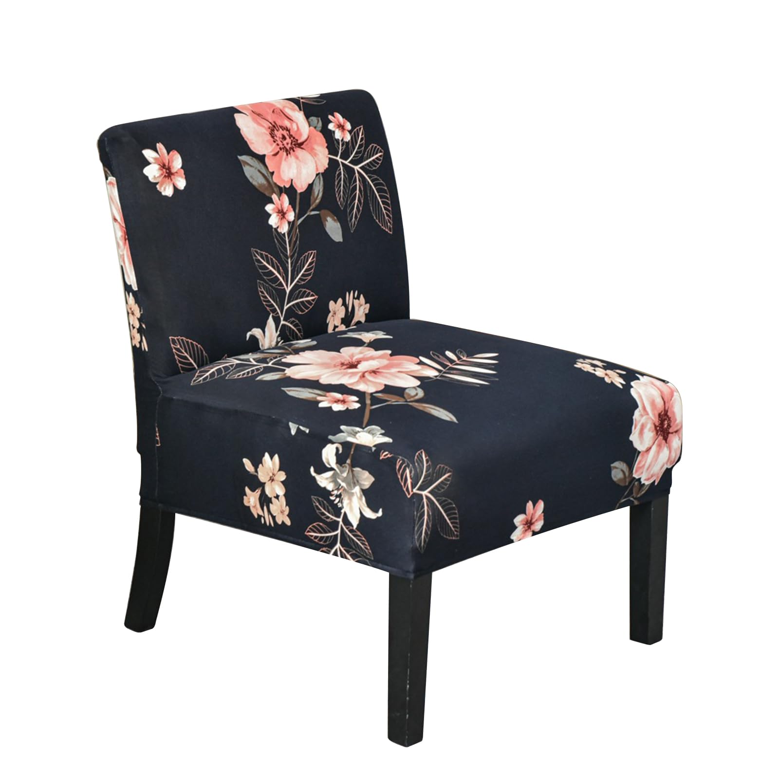 Carotoe E Caroto Armless Chair Covers Stretchabl Slipcover Uniqu Color Print For Living Room Dining Room Decoration 1Pc Armless Chair Sleev