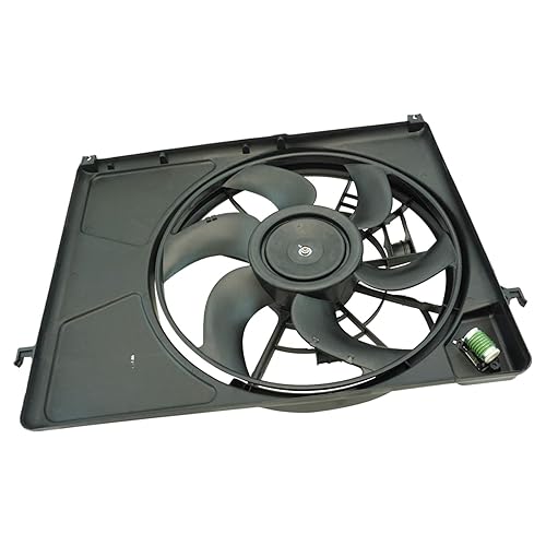 Vista 615 de TRQ Conjunto de ventilador de refrigeración dual compatible con Infiniti EX35 2009 FX35 FX50 2007-2008 G35 2008-2013 G37 2012-2013 M35h 2014-2015
