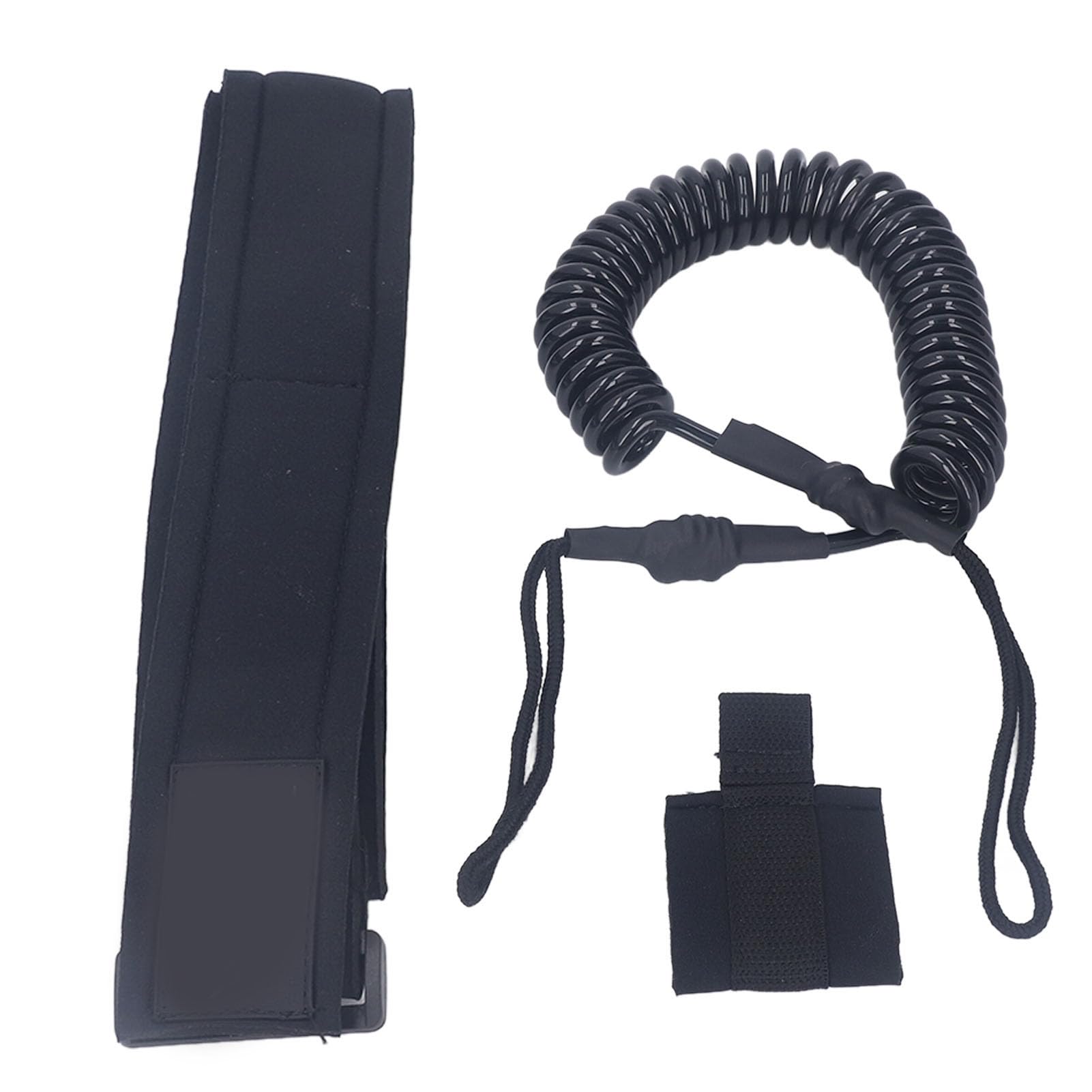 Premium 6mm TPU Surfboard Leash Coiled Spring, Skin Friendly, Comfortable Fixed Loop, Secure Connection for Water Sports