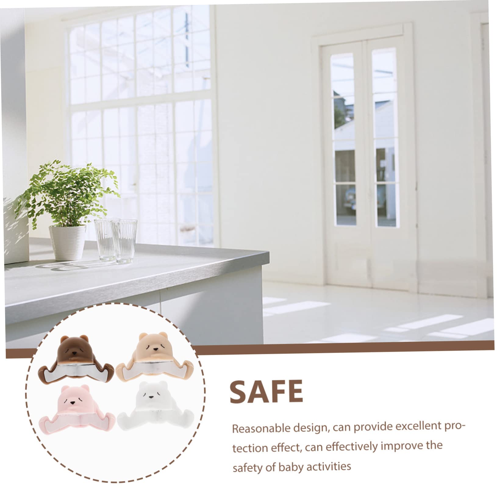 Protectores de Esquinas para Muebles de Silicona, 4 Piezas, Animales | Guarderías y Familias, Diseño Sencillo y Elegante, Experiencia Cómoda, Efecto de Protección Excelente
