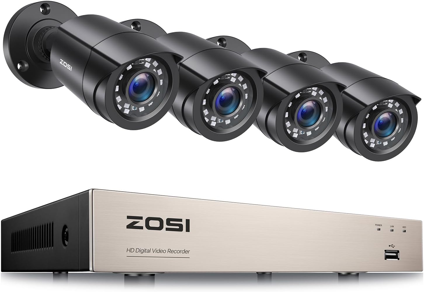 Zosi Security Camera System ZOSI 8CH Security Caeras Syste 5P Lite
