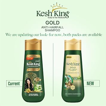 KESH KING Anti Hairfall Shampoo | with Ayurvedic Herbs & Aloe Vera | Provides Healthy Nourished Scalp | for Shiny Smooth Hair | 11.49 Fl Oz/340ml
