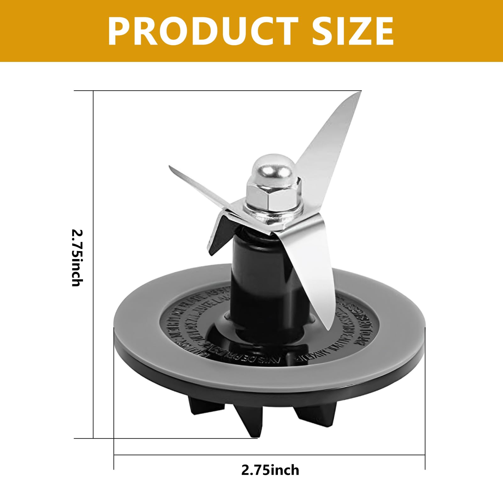Piezas de repuesto para ensamblaje de cuchilla de licuadora con 2 piezas de juntas de licuadora, piezas de repuesto para Cuisinart CBT-500, SB5600, CB600 2