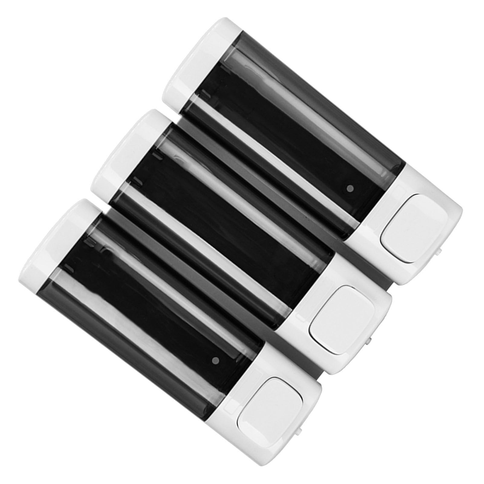 Dispensador de jabón para Ducha, Manual de Montaje en Pared de 3 cámaras a Prueba de Fugas para baño y Cocina