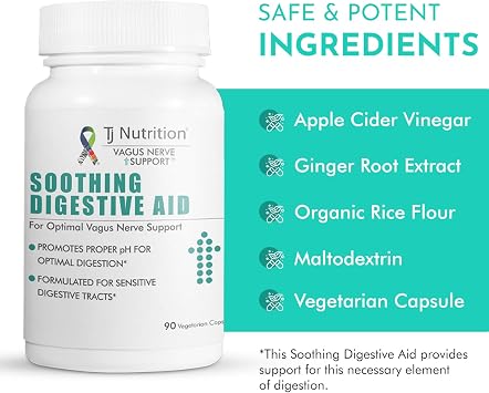 Digestive Health Support - Soothing Digestive Aid with Vagus Nerve SupportTM for Optimal pH and Enhanced Digestion Comfort