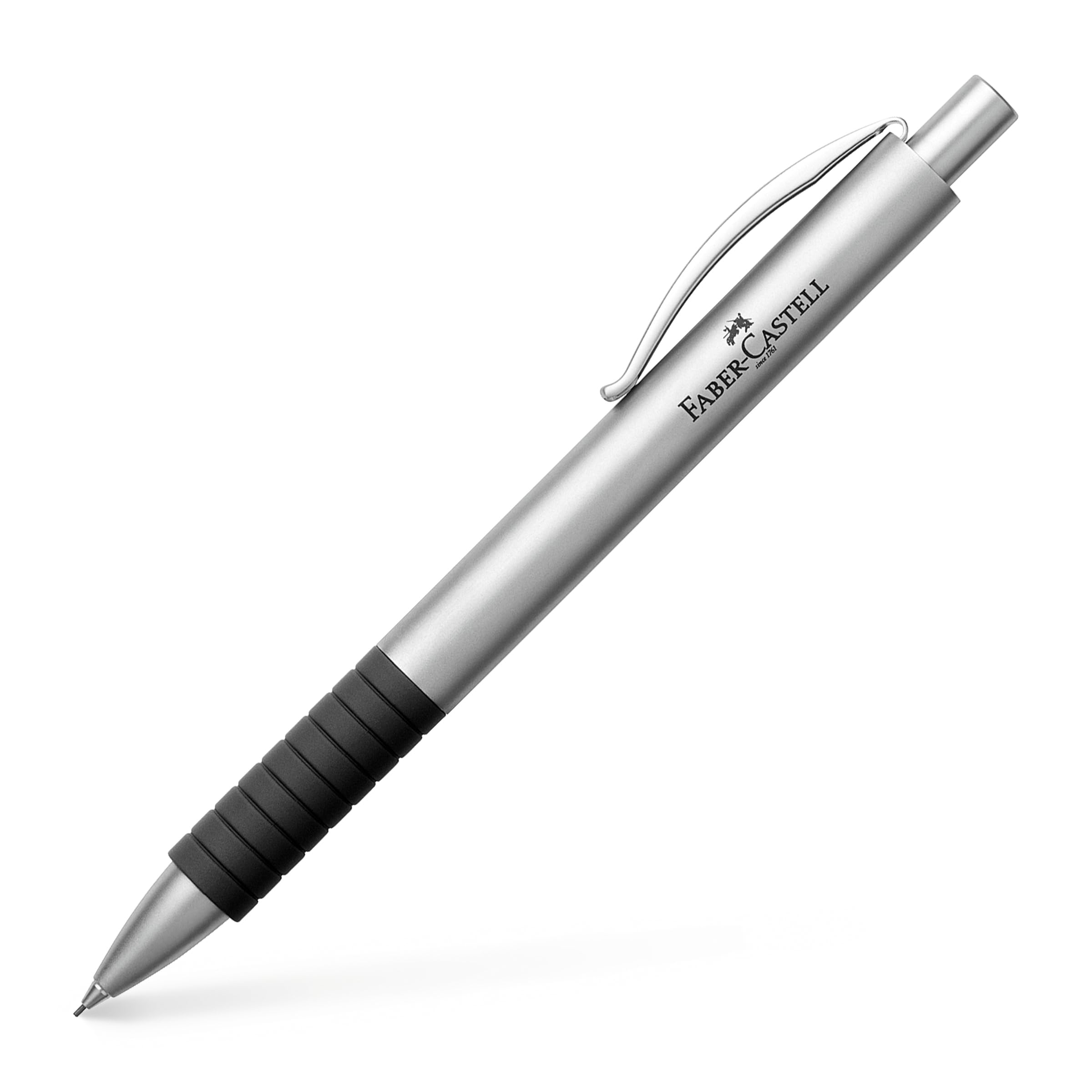 Faber-Castell - zestaw upominkowy Essentio, metal matowy | Zestaw z piórem wiecznym M, długopisem, konwerterem i kałamarzem 30 ml, edycja jubileuszowa w metalowym pudełku