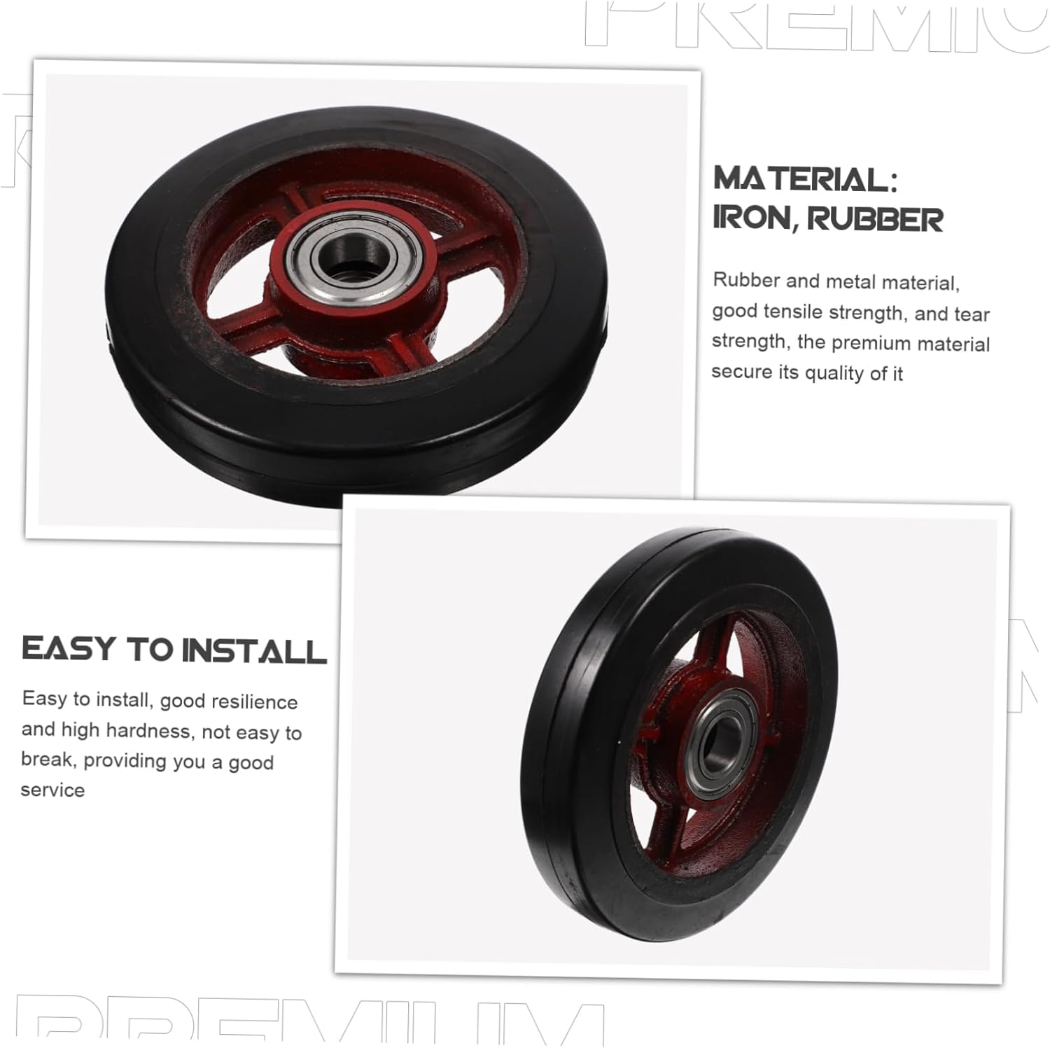 Ciieeo Heavy Duty Rubber and Garden Replacement Trolly Part for Complex Grounds and Easy to Install for Gardening Tasks and present Options