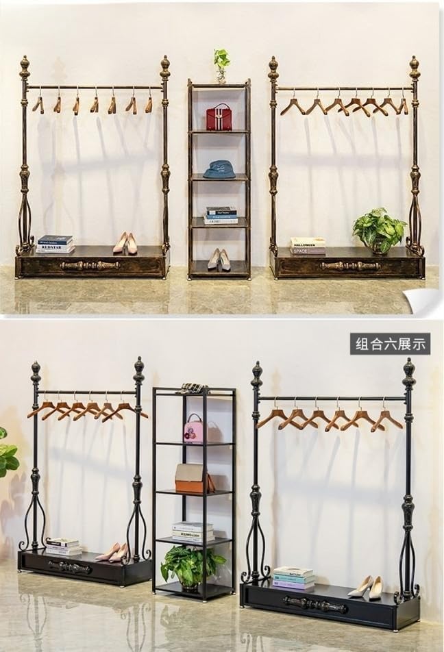 コートハンガー ポールハンガー ハンガーラック、ヴィンテージブロンズ自立型棚、ホールベッドルーム廊下用ガーメントハットハンドバッグ収 Amazon.co.jp: コートハンガー ポールハンガー ハンガーラック、ヴィンテージブロンズ自立型棚、 ホールベッドルーム廊下用ガーメントハットハンドバッグ収納ハンガー、工業用コートラック/クローク棚着床棚/寝室掛け衣類棚/家庭用化粧棚/衣料品店棚/展示棚  (こどうしょく ...