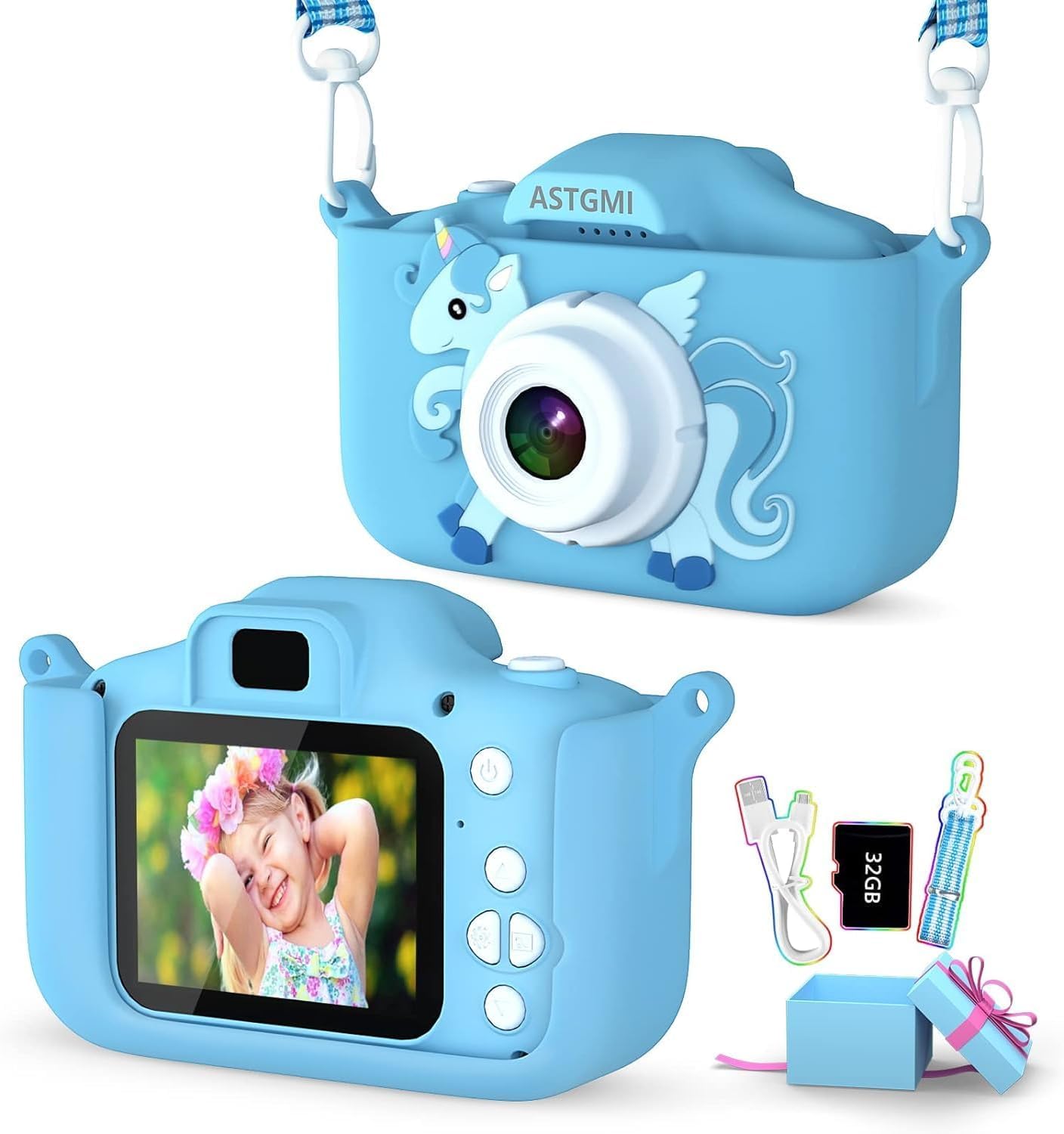 Kids Camera,Upgrade HD Digital Camera for Toddlers, Kid Camera Toys for 5 Year Old Girls Boys, Christmas Birthday Gifts for Age 3 4 5 6 7 8 9 10 11 12