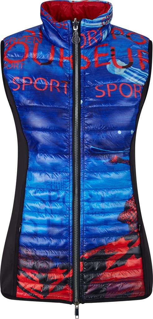 HKM Damen Weste Basel Style Nylon - Dunkelblau Steppweste Mit Stehkragen