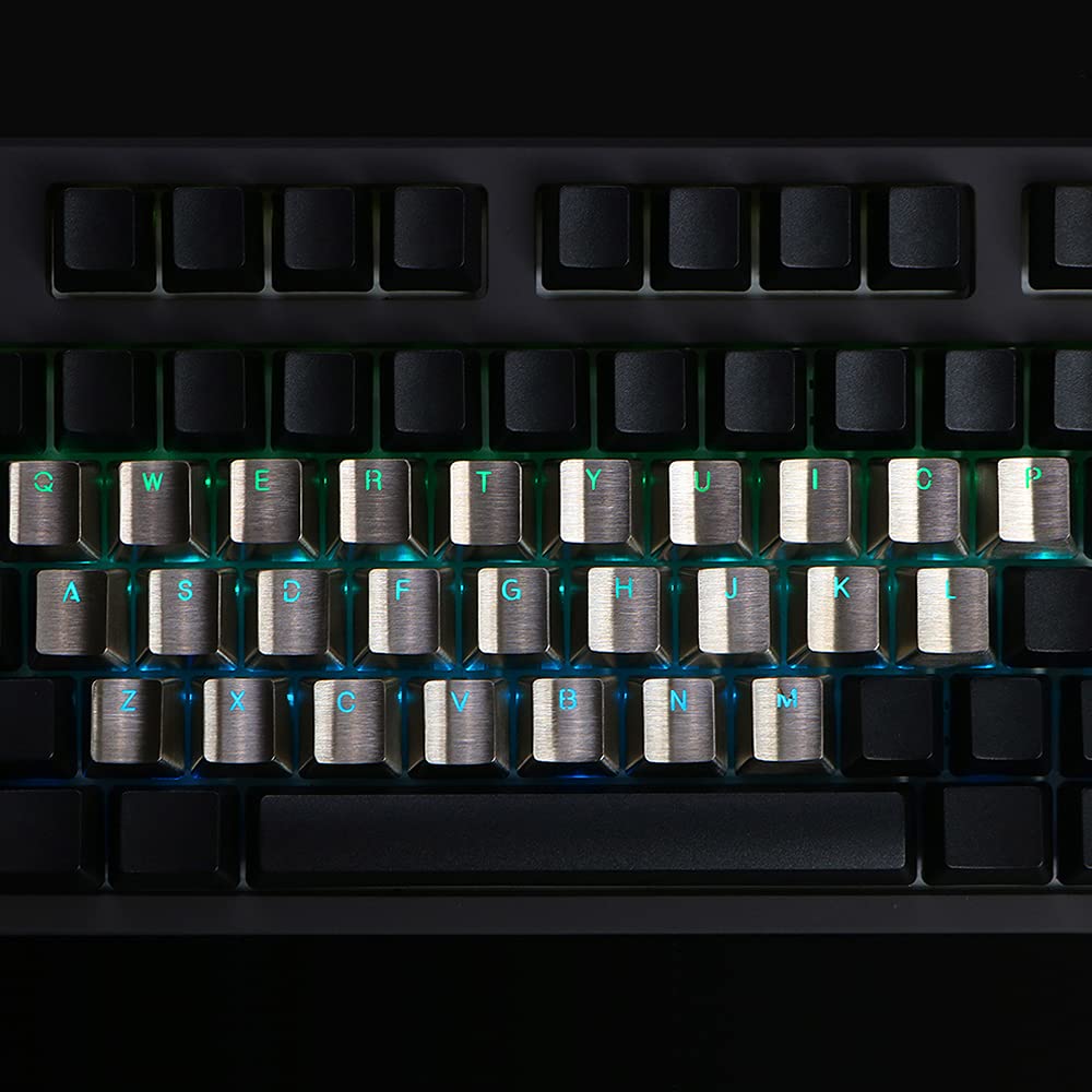 ステンレス製 Cherry MX キーキャップ アルファベット全種類