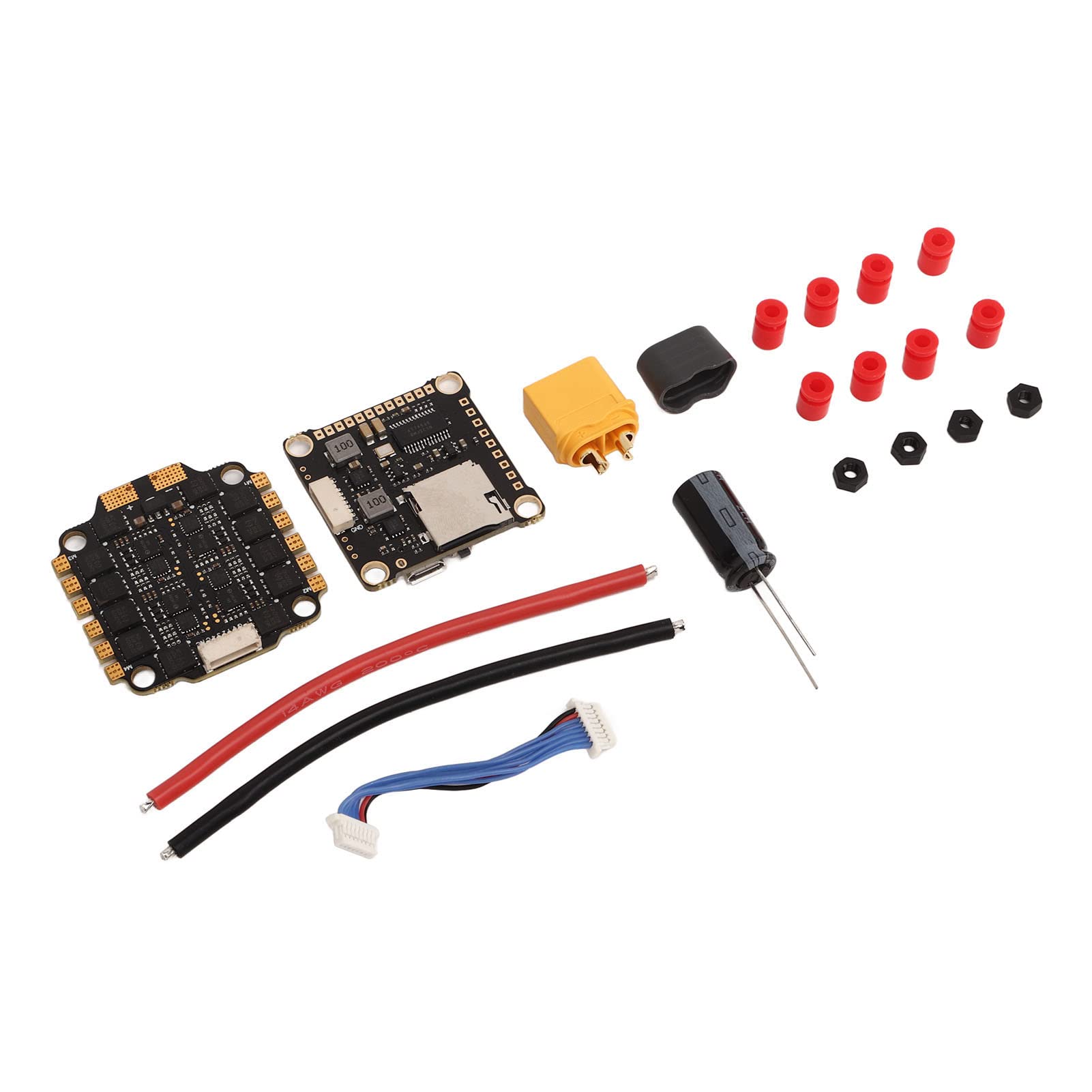 F4 V3S PLUS Flight Controller, 45A 4 in 1 Brushless ESC Fly Tower Stack, Industrial Grade, Digital Throttle Anti Jamming, for UAV RC Airplane