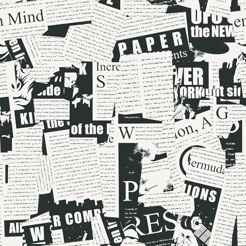 VistaPalette Vintage Newspaper Script Wallpaper