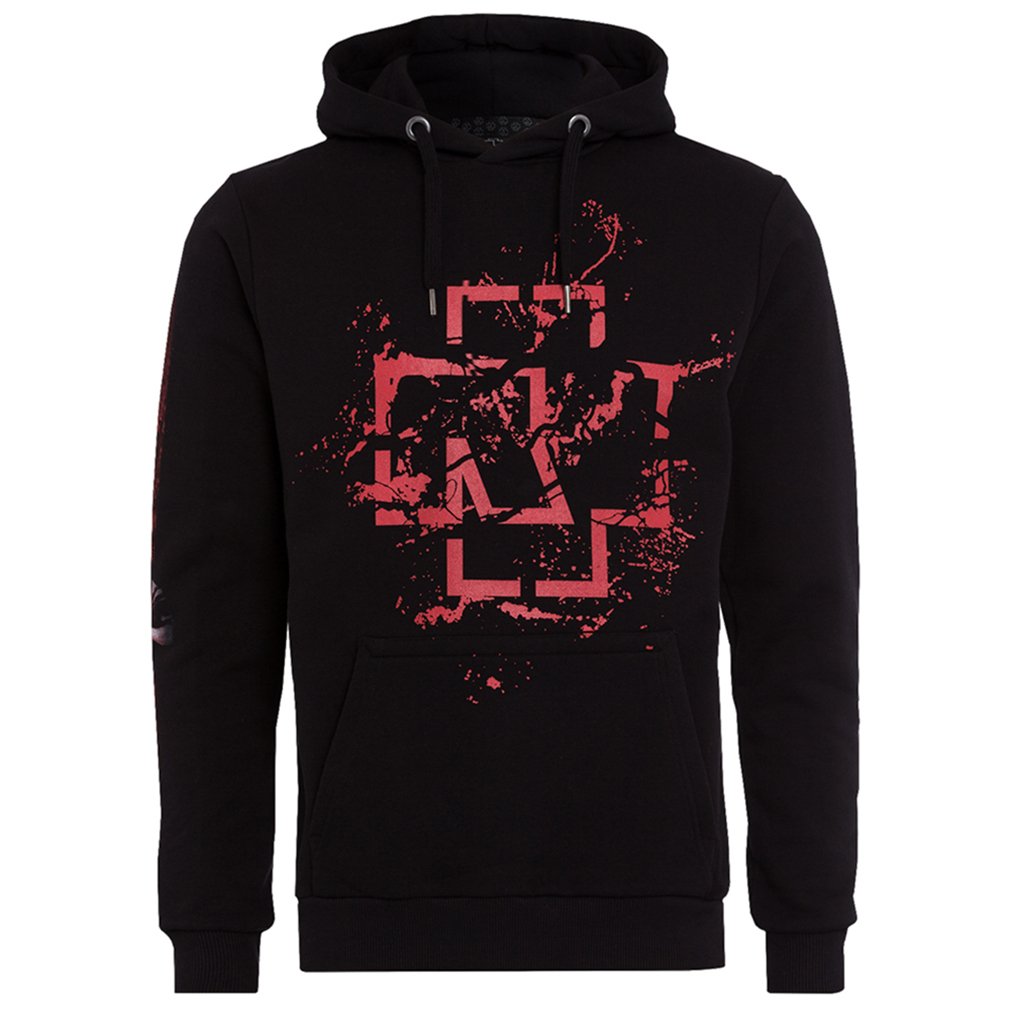 Rammstein Men's Black Hoodie Kapuzenpullover Mein Herz Brennt (Xxl), Official Band Merchandise