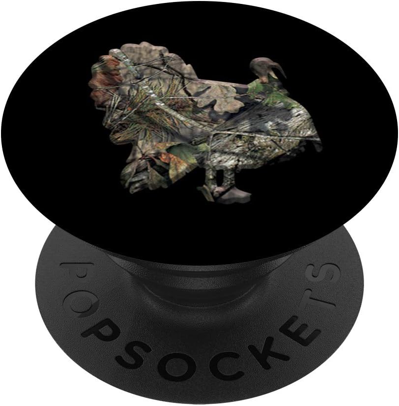 Turkey Hunting Black Brown Camouflage PopSockets PopGrip