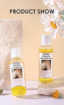 Exfoliating Yellow Peeling Oil, Body Solution for Extra Strength Exfoliation, Yellow Peeling Oil Extra Strong Whit-ening, Chemical Peel at Home (1, 110ml)