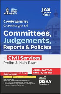 Comprehensive Coverage of Committees, Judgments, Reports & Policies for Civil Services Prelim & Main Exam | Improve your G Price In India