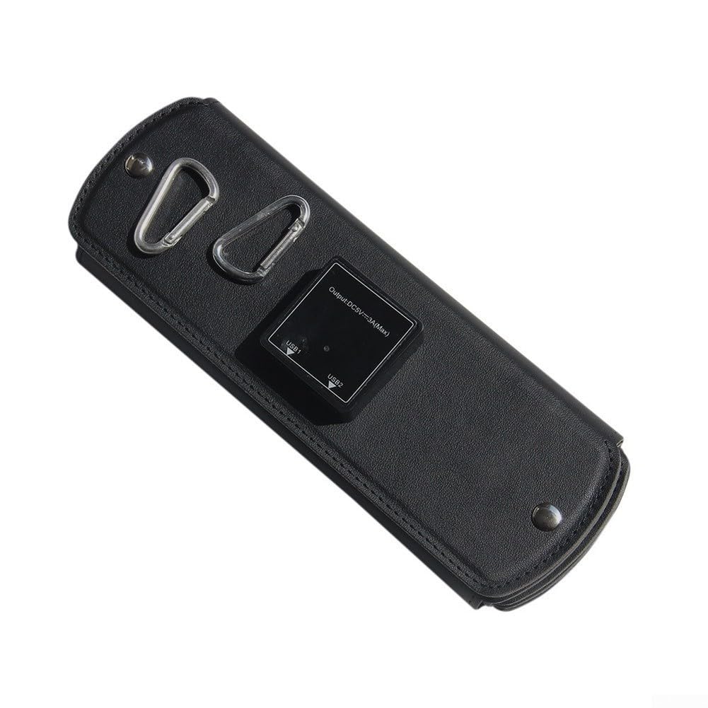 Chargeur solaire pliable léger 16 W double sortie USB étanche pour la randonnée et les voyages