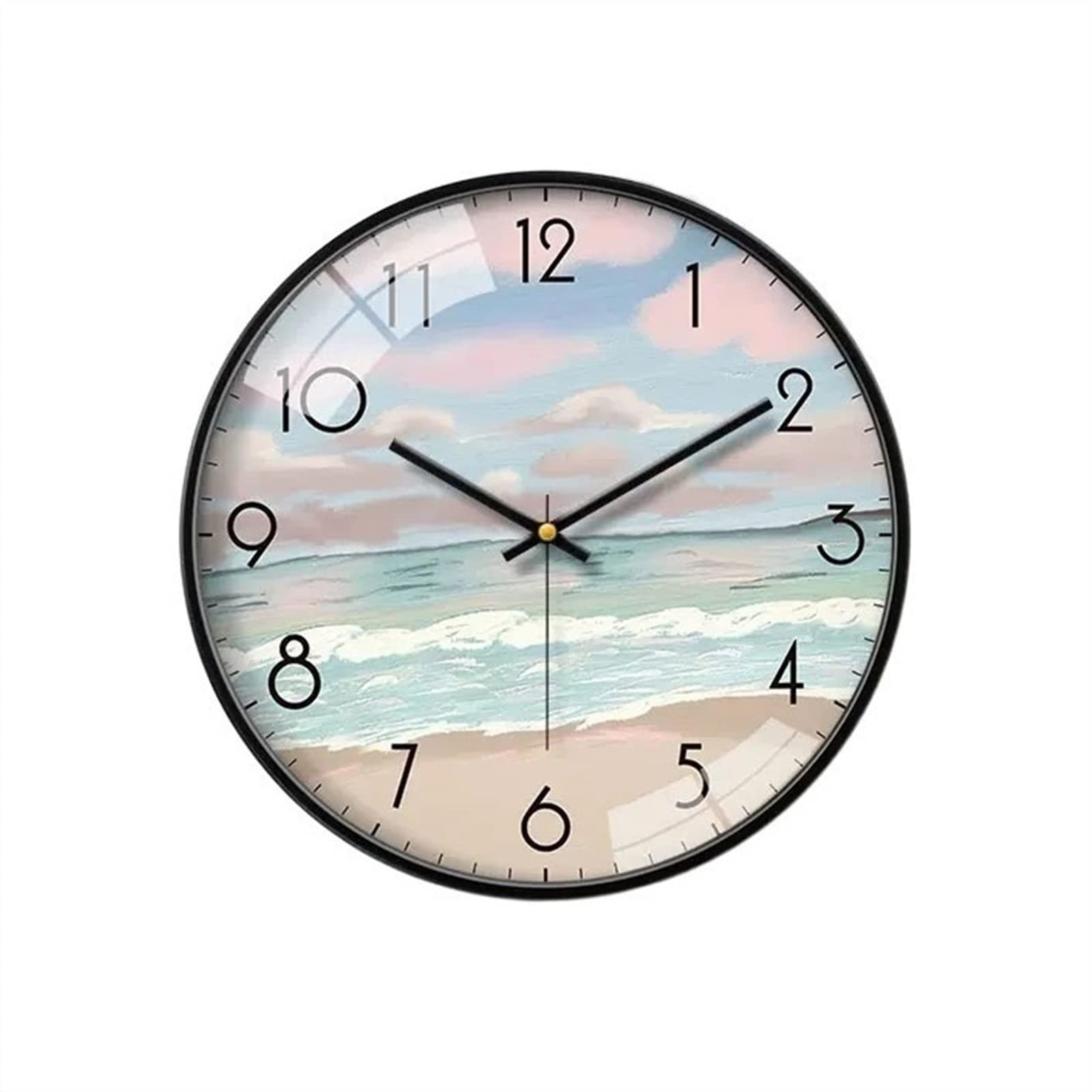 DFHS46JK Wall Decor 10inch/12inch/14inch Living Room Bedroom Study Quiet Clock Modern Fashion Decoration Wall for living room decor(14inch)