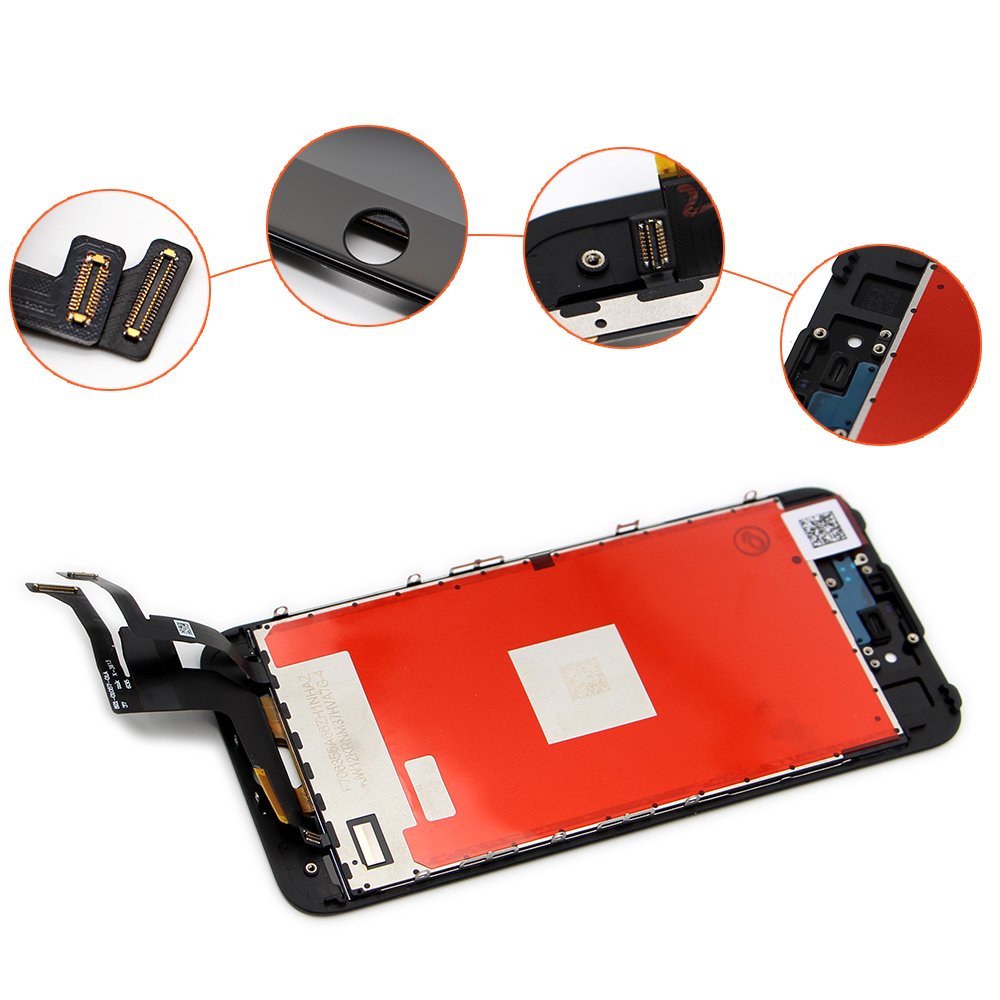 Écran LCD Tactile Pour IPhone 7 - Noir - Avec Kit De Réparation - Sans Bouton Home