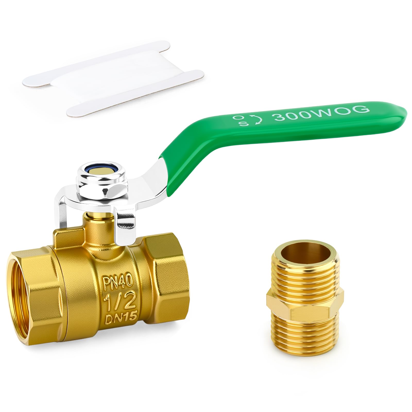 Válvula de bola mini de latón de 1/2 pulgada para solucionar fugas de líquido y gas