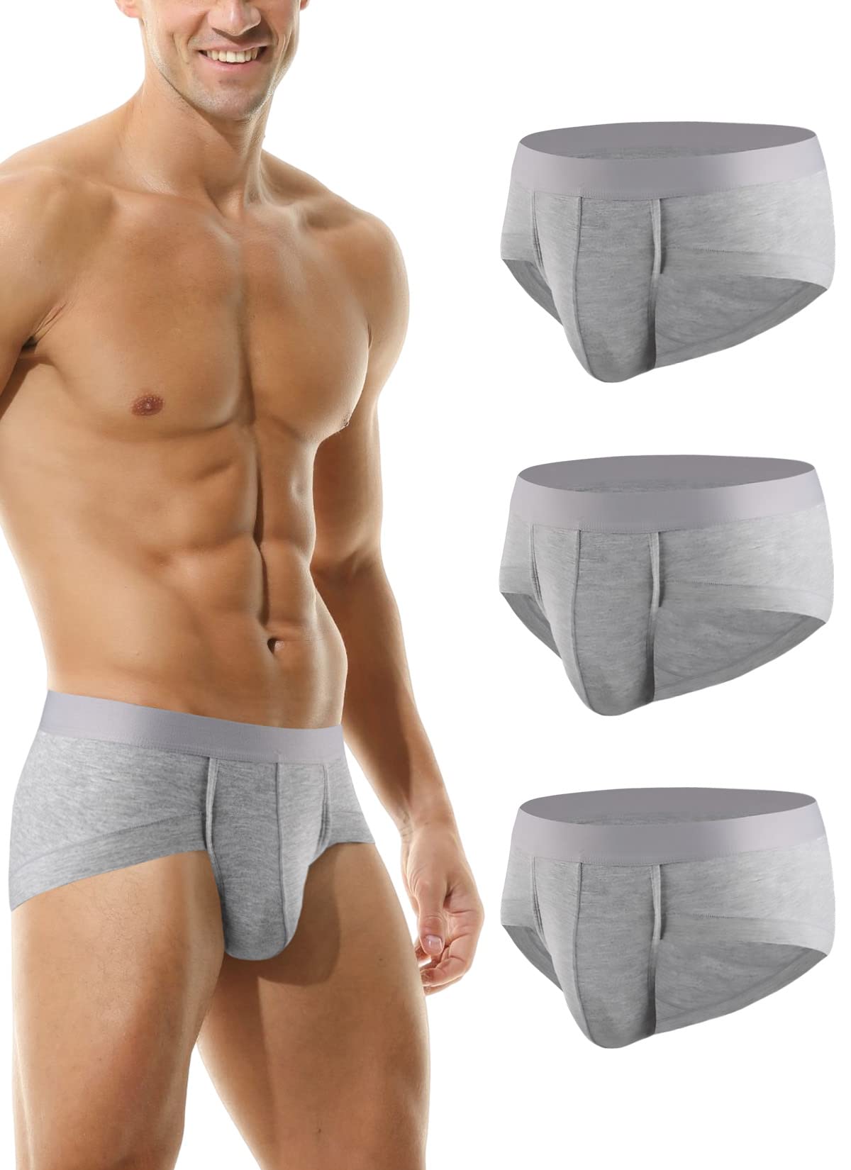 Hoerev Lot de 4 sous-vêtements en Fibre Super Douce et Confortable pour Hommes