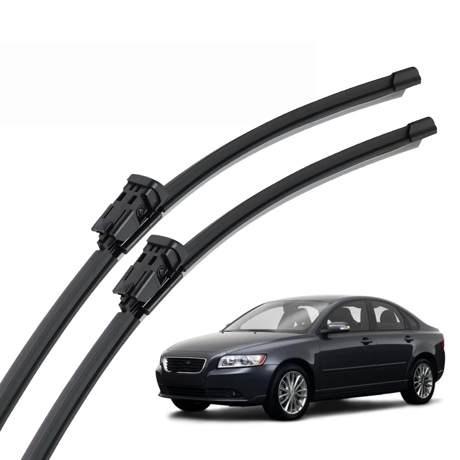 PAPEP Windscreen Wiper Blades for Volvo S40 2007-2012 26''+20'', Front Replacement Wipers OEM Quality Water Repellent Rubber Automotive Windshield