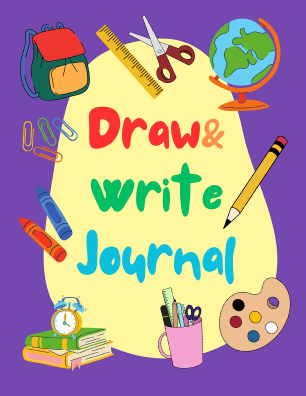 Draw and Write Journal for kids: Half Page Lined Paper with Drawing Space (8.5" x 11" Notebook), For kids to practice writing and drawing