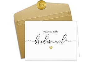 Bridesmaid Proposal Cards with Envelopes - 11 Elegant and Heartfelt Cards to...