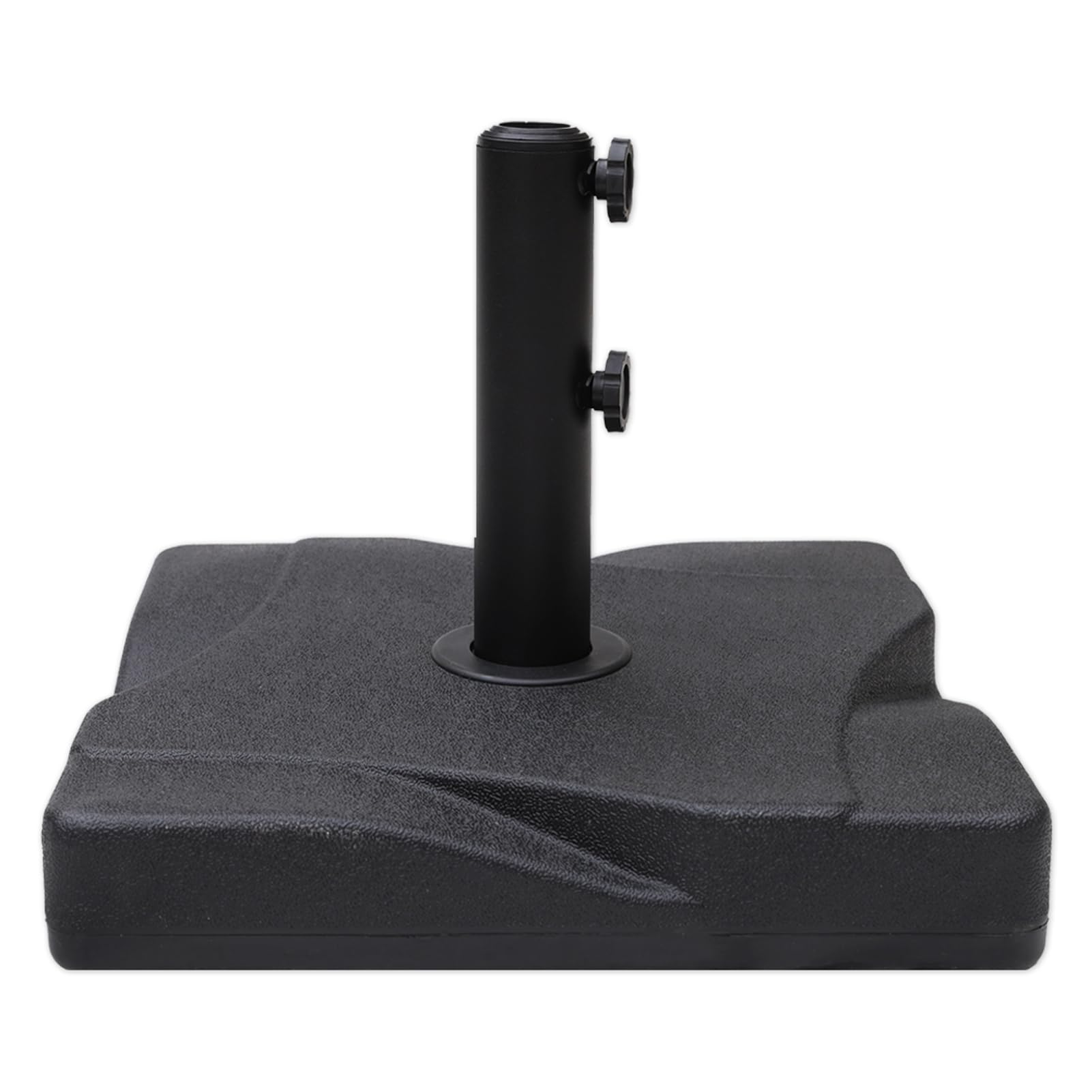 C-Hopetree 44 lb Heavy Duty Square Patio Base Stand for Outdoor Market Table Umbrella, Black