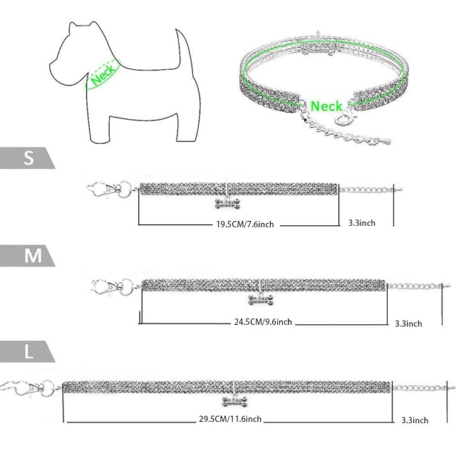 Foto 3 de 5 de RayMinsino Collar para mascotas con colgante sonriente de circón de tres filas de diamantes de oro para gato…
