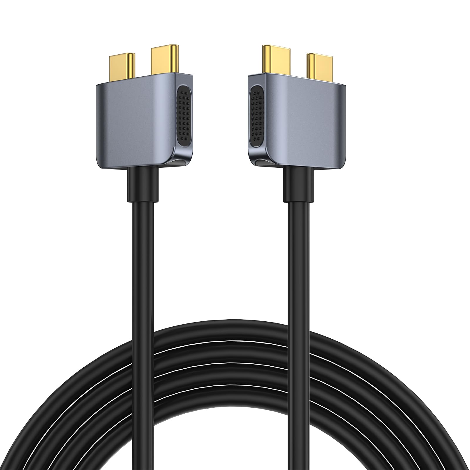 Tobenone Dual USB C Cable Docking Station, Length of The Wire is 70cm (Approximately 27.56 Inches), This Length Includes The Plug